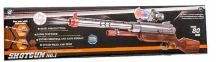 Goyal's Kids Sniper Rifle Gun Toy with 3 Darts Bullets and 200 Soft Bullets & Colorful Lights, Ages 6-12
