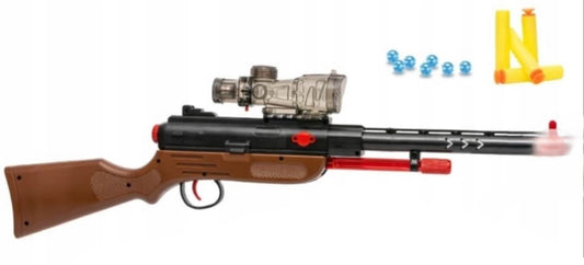 Goyal's Kids Sniper Rifle Gun Toy with 3 Darts Bullets and 200 Soft Bullets & Colorful Lights, Ages 6-12