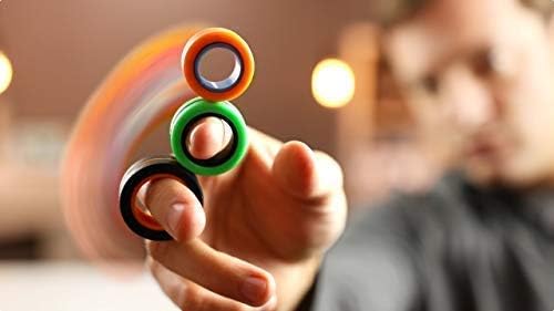 Goyal's Magnetic Fidget Toy Ring, Fidget Spinner Rings Toy Set, Magnetic Fidget Toy, ADHD Therapy Toys Fidget Spinner, Gift for 8+ Year Old Boys & Girls, Fidget Spinner for Adults, Stress Relief Toys