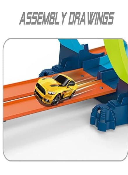 Goyal's Track with Car Toy Set for Kids Age 3-12 Year Old & Launcher Make 360° Spin Way Powerful/Inertia Powerd Car Racing Track Toy Set