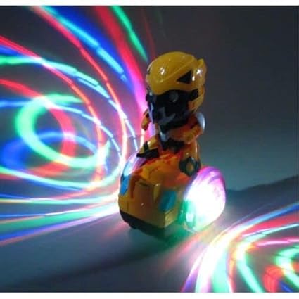 Goyal's Super Hero Car | 360° Rotating Toy Car with LED Lights | Action Figure Toy for Kids | Battery Operated Car Toy | Suitable for Ages 3+ | Durable & Fun Toy