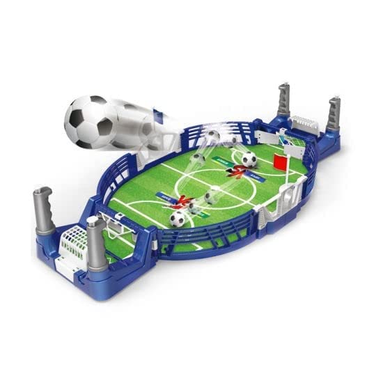 Goyal's Mini Tabletop Football Board Games for Kids, Indoor Table Interactive Foosball Game Toys for Preschool Kids | 2 Player Board Game | Desktop Pinball Soccer Games for Adults Kids - Multicolor