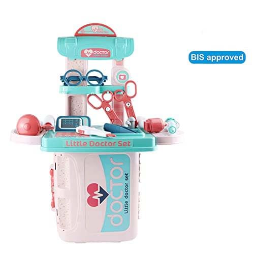 Goyal's Doctor Play Set for Kids 3 in 1 Carry Along Pretend Role Play Toy Made in India Portable Learning Toy for Kids Boys (Multicolor)