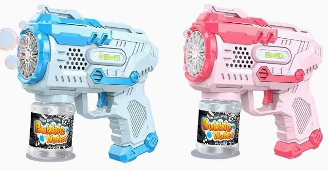 Goyal's Electric Bubble Machine Gun for Kids Automatic Bubble Gun Leak-Proof Design with 1 Bubble Solution