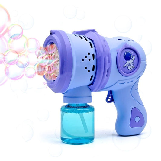 Goyal's Big Size Bubble Machine for Kids Automatic Bubble Gun Leak-Proof Design with 2 Bubble Solution (Multicolor)