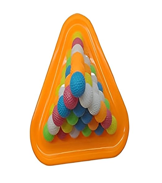 Goyal's Pyramid Ball Puzzle Game - Challenging 3D Maze Puzzle for Fun and Brain Training with 60 Colourful Balls for Kids 3 Years & Above