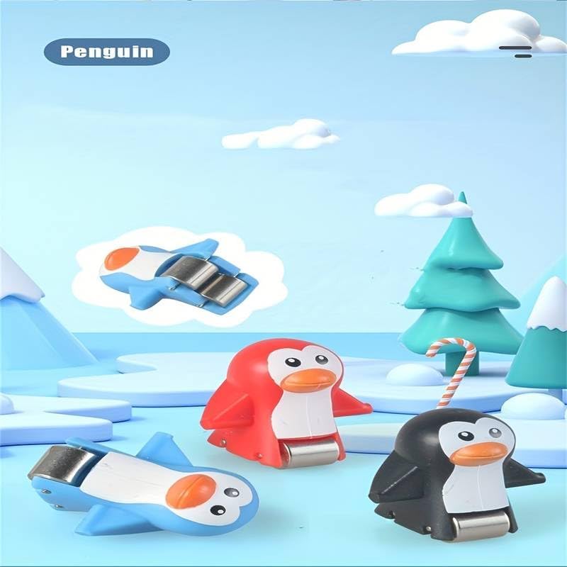 Goyal's Big Size Penguin Slide Toy Set, Funny Automatic Stair-Climbing Cartoon Race Track Set Little Lovely Penguin Slide Toy Escalator Toy with Music