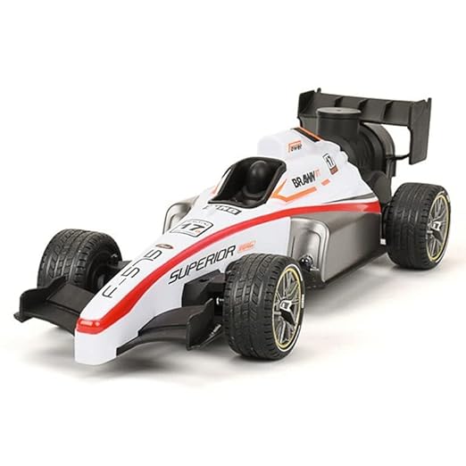Refurbished - Goyal's Formula F1 Speed Remote Control RC Car with Smoke Spray Scale 1:14 Big with Realistic Sound, Light & Spray Flame - Rechargeable with Easy C-Type Cable (Multicolor)