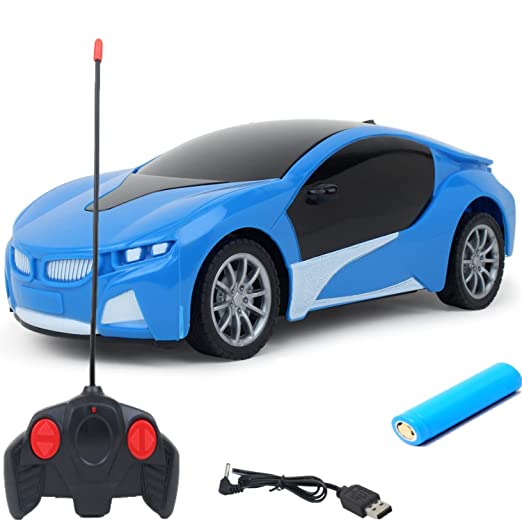 Goyal's Acrobetic Remote Control Stunt Car 360° Rotating Rolling Electric Race Car Toy with USB Charging Cable, for Kids Age 2 Years & Above - High Speed (Racing Car)