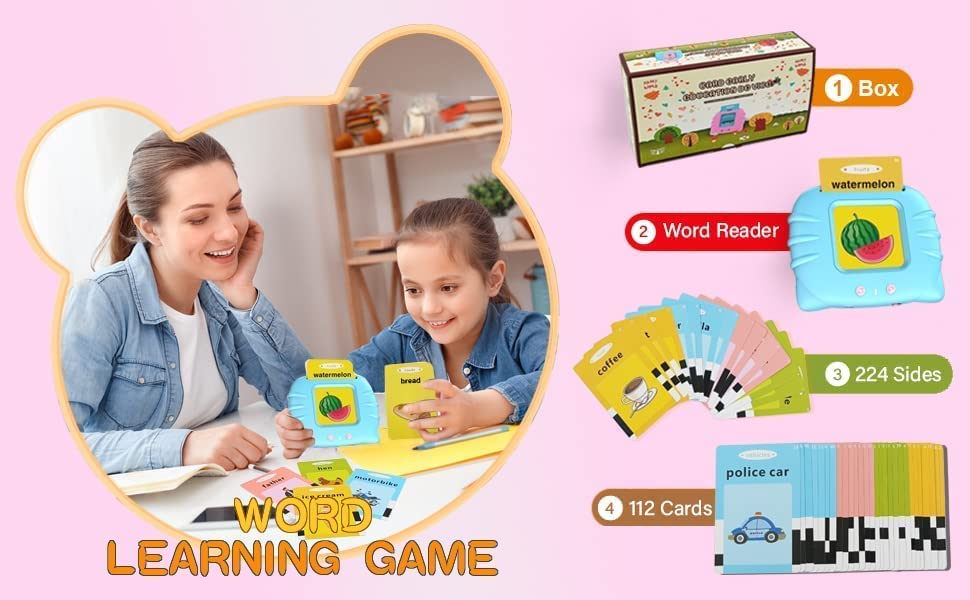 Goyal's Educational Learning Talking Flash Cards for 2 Year Old Kids Boys Girls Baby Montessori Toys