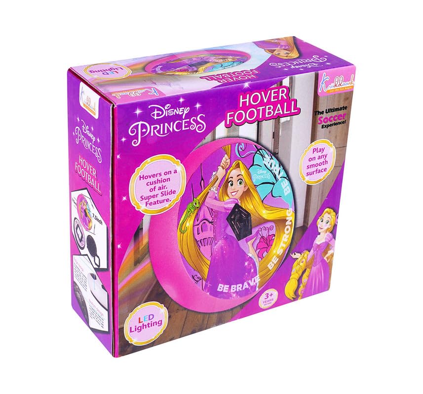 Goyal's Princess Floating Hover Football with Colorful Flash Light Effect | Indoor & Outdoor Pro Air Football Game for Kids - Pink