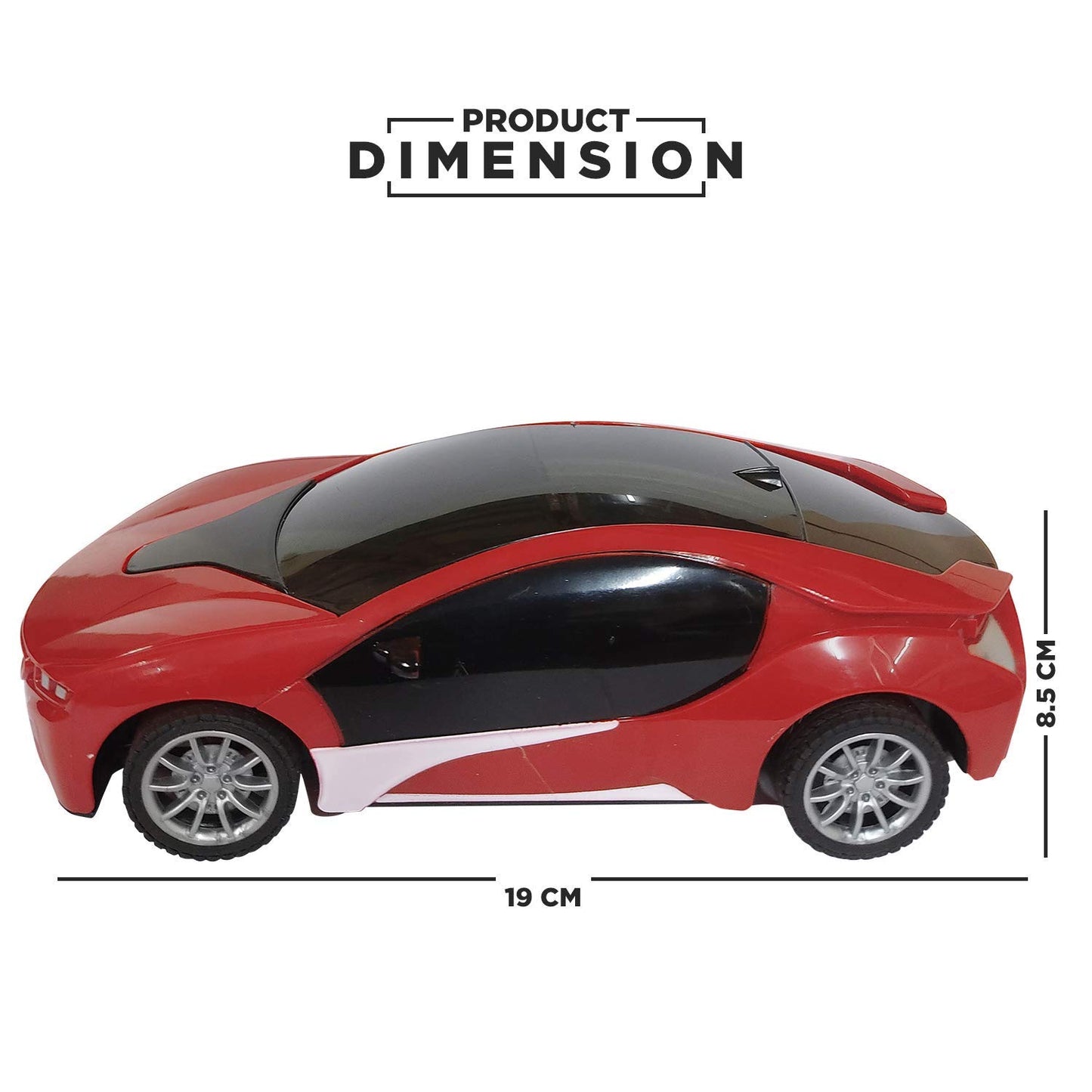 Goyal's Acrobetic Remote Control Stunt Car 360° Rotating Rolling Electric Race Car Toy with USB Charging Cable, for Kids Age 2 Years & Above - High Speed (Racing Car)