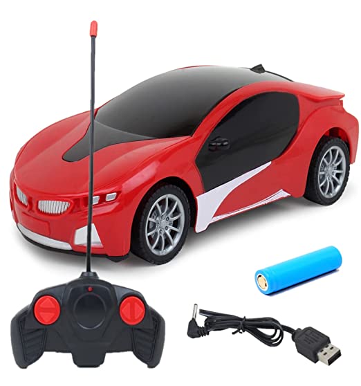 Goyal's Acrobetic Remote Control Stunt Car 360° Rotating Rolling Electric Race Car Toy with USB Charging Cable, for Kids Age 2 Years & Above - High Speed (Racing Car)