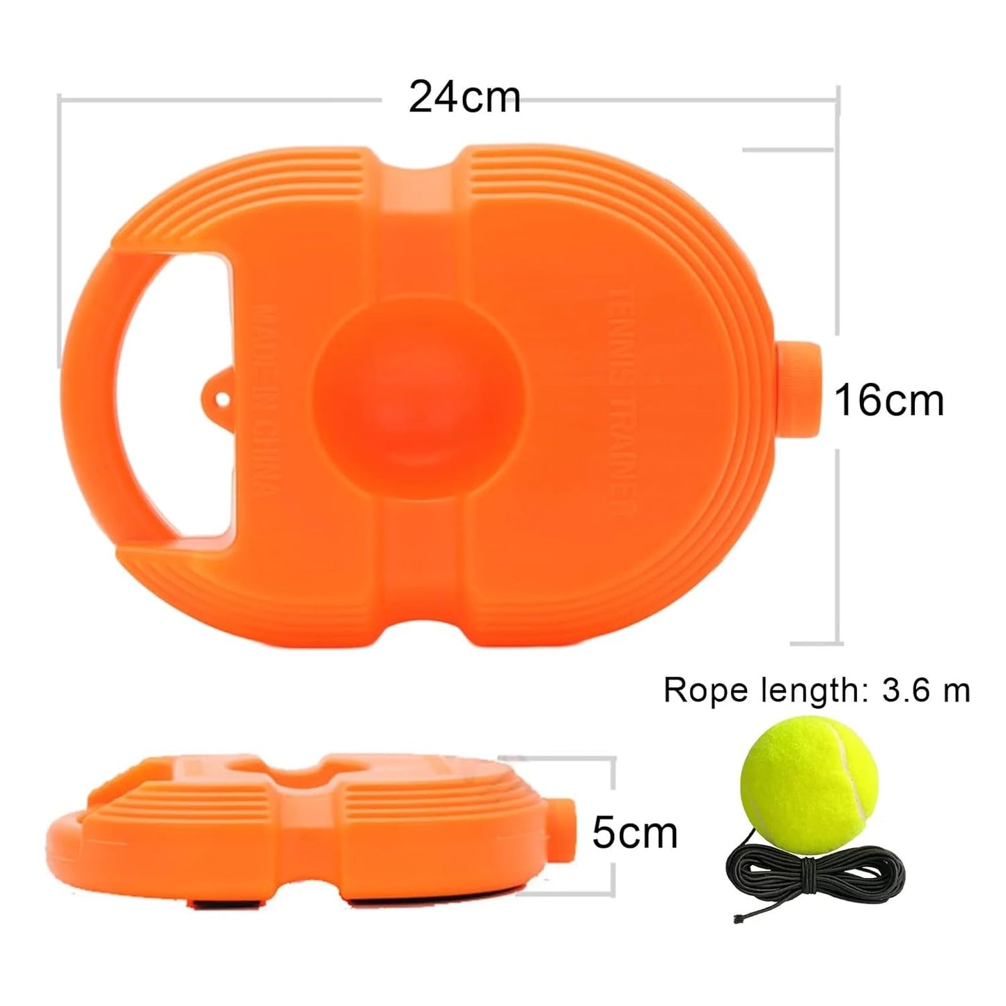 Goyal's Self Tennis Practice Ball with String, Tennis Trainer Rebound Ball for Boys & Girls, Convenient Solo Tennis Training Gear Set, Self-Practice Tennis Set (No Racket Included)(Multicolor)
