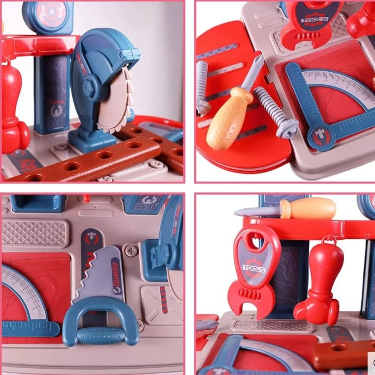 Goyal's Construction Tools Kit Toys for Kids Set, Portable Tool Toy with Accessories Briefcase Boys Girls Engineer Toolbox kit Kids, Workshop Toll Box