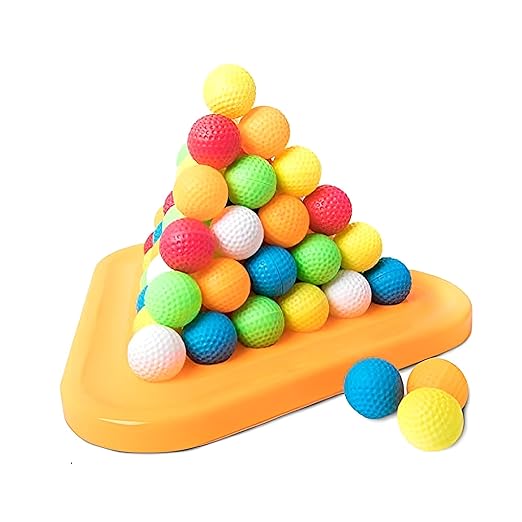 Goyal's Pyramid Ball Puzzle Game - Challenging 3D Maze Puzzle for Fun and Brain Training with 60 Colourful Balls for Kids 3 Years & Above