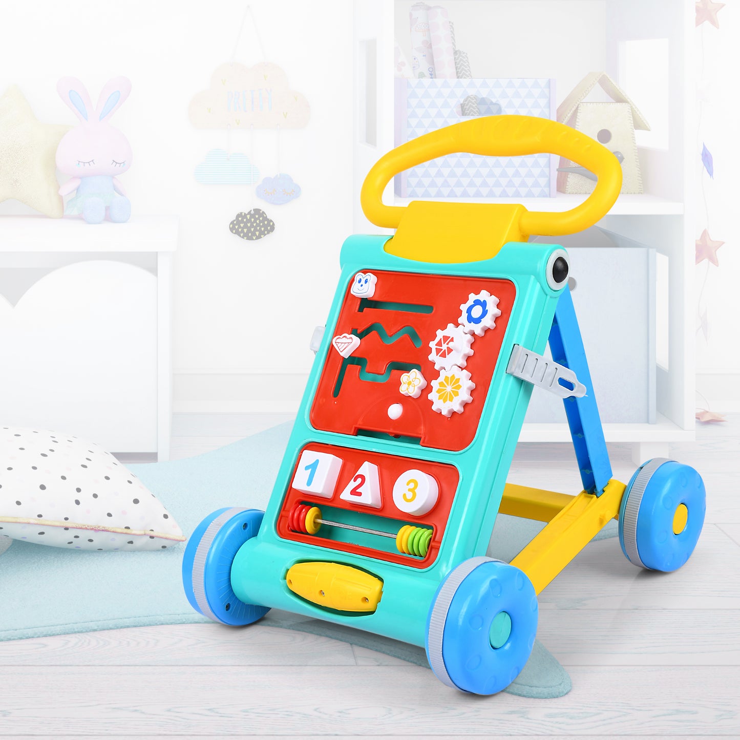 Goyal's Baby Activity Walker - Toddler Learning Toys for 6 Months -15 Months Old (Seagreen)