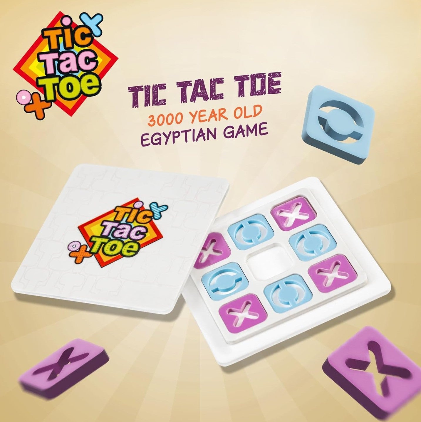 Goyal's Tic Tac Toe Game for Kids | Take N Play Anywhere Travel Toy | Durable & Portable | Big Adventures Start with a Simple X and O! | Perfect for Home, Road Trips & Gifts | Ages 3+