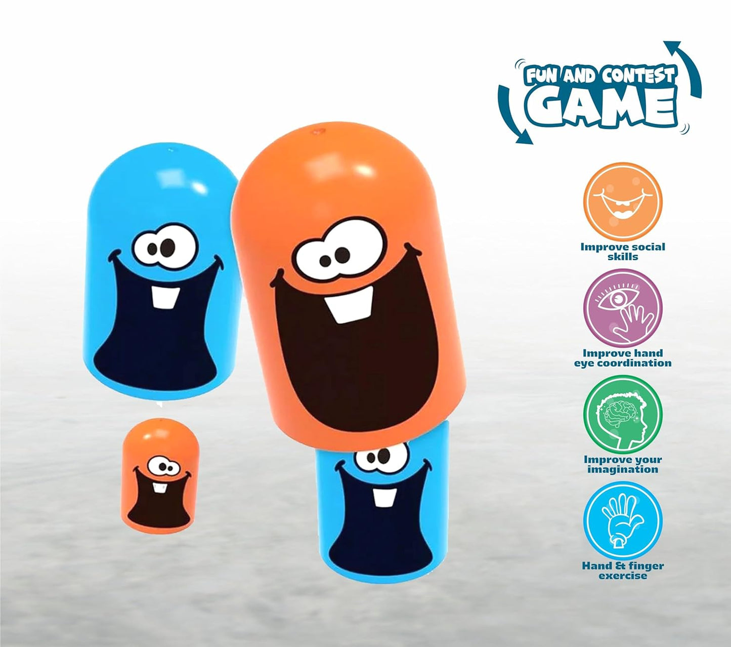 Goyal's Tic Tac Toe Stack Mind Challenging Strategy Game for Kids & Adults (Multi Color)