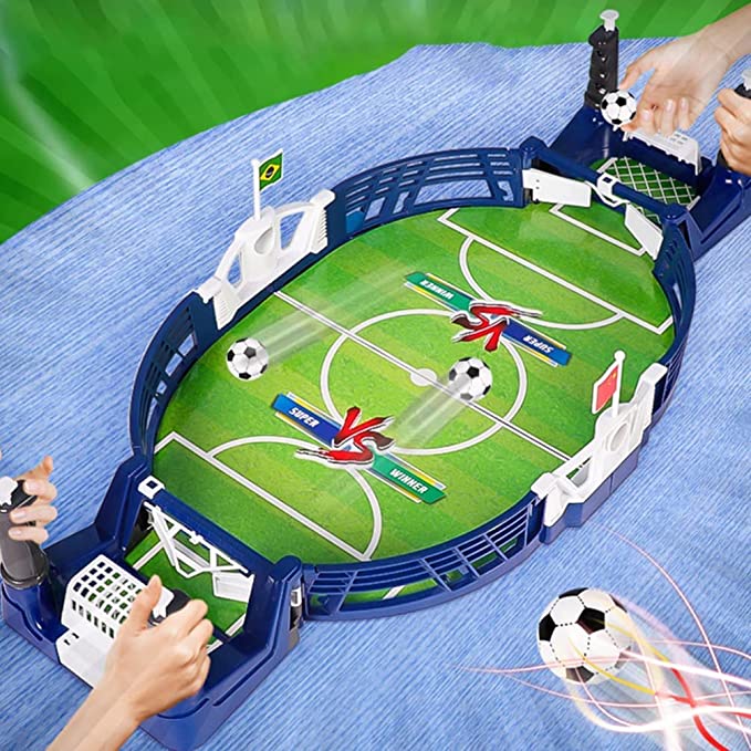 Two Player Desktop Soccer Game - Foosball Table, Mini Tabletop