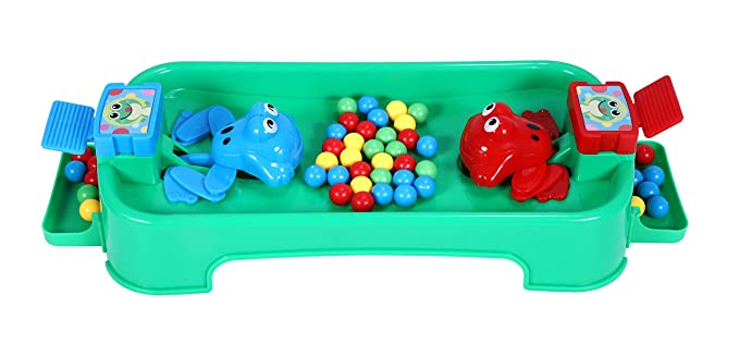 Goyal's 2 Players Hungry Frog Game, Funny Hungry Frog Eating Beans Game, (Best for Gift to Kids)- Multicolor