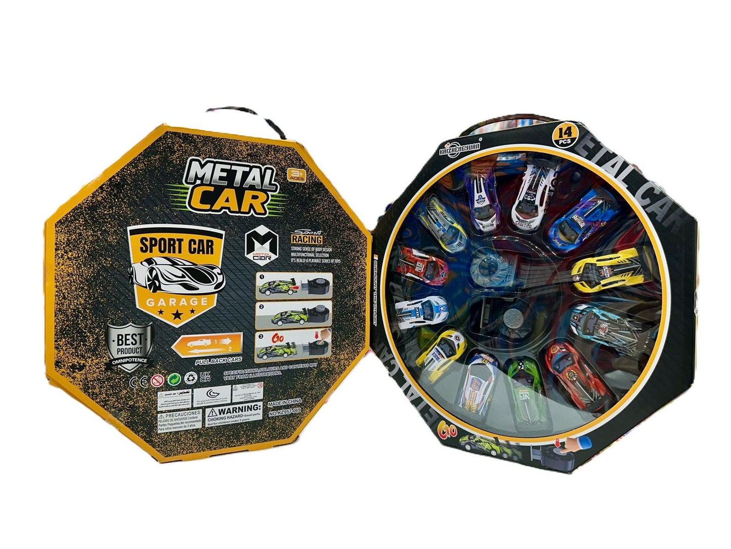 Goyal's 12 Unbreakable Racing Die-Cast Cars for Kids Pull Back Vehicles Metal Alloy Pull Back Car Toys with 2 Launchers for Boys Age 3 Years Birthday Gift