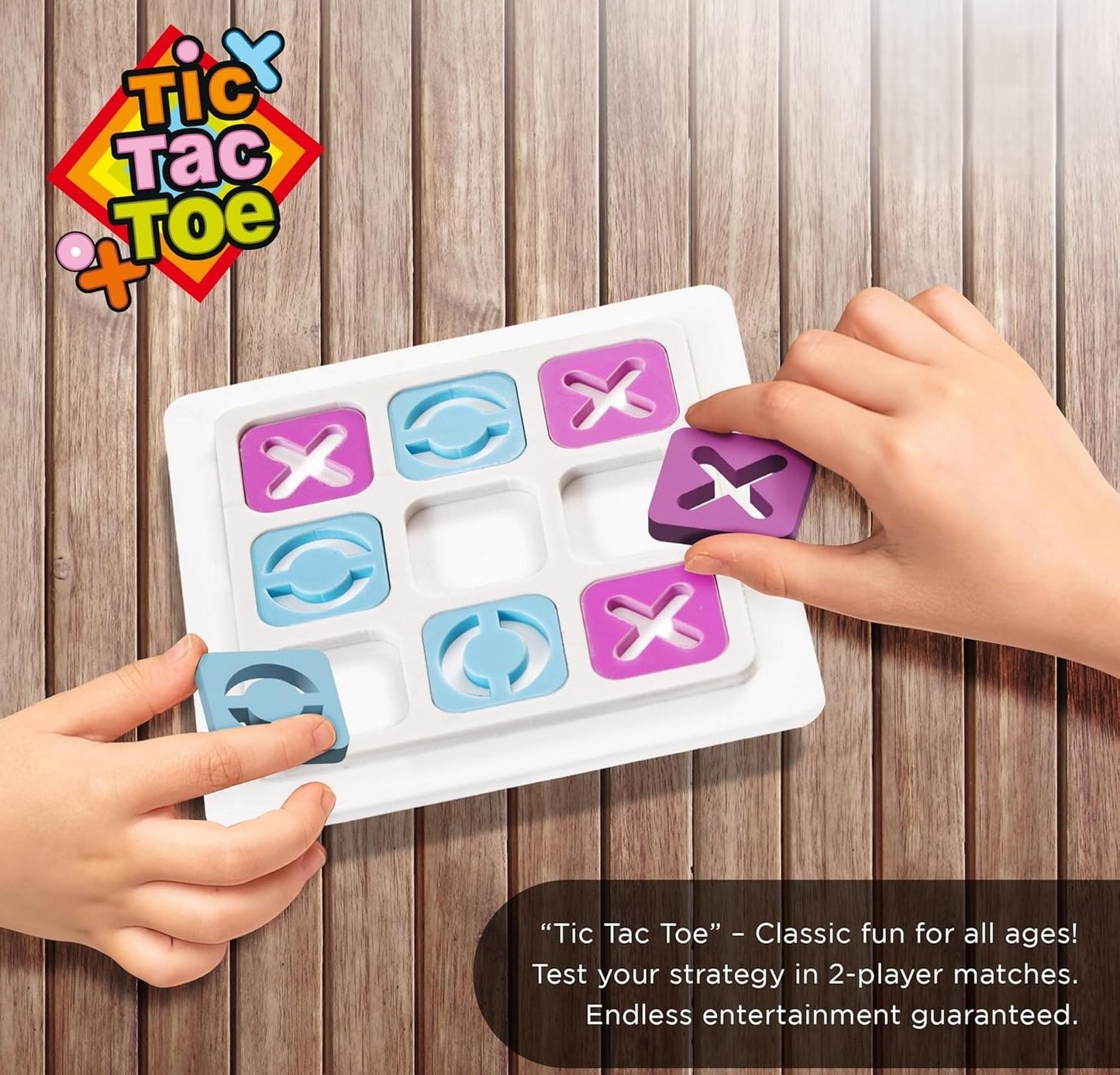 Goyal's Tic Tac Toe Game for Kids | Take N Play Anywhere Travel Toy | Durable & Portable | Big Adventures Start with a Simple X and O! | Perfect for Home, Road Trips & Gifts | Ages 3+