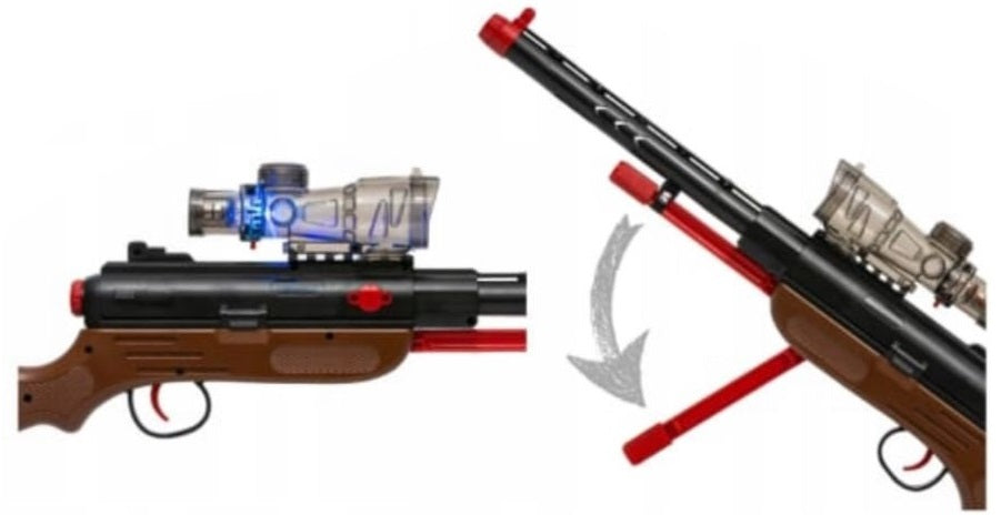Goyal's Kids Sniper Rifle Gun Toy with 3 Darts Bullets and 200 Soft Bullets & Colorful Lights, Ages 6-12