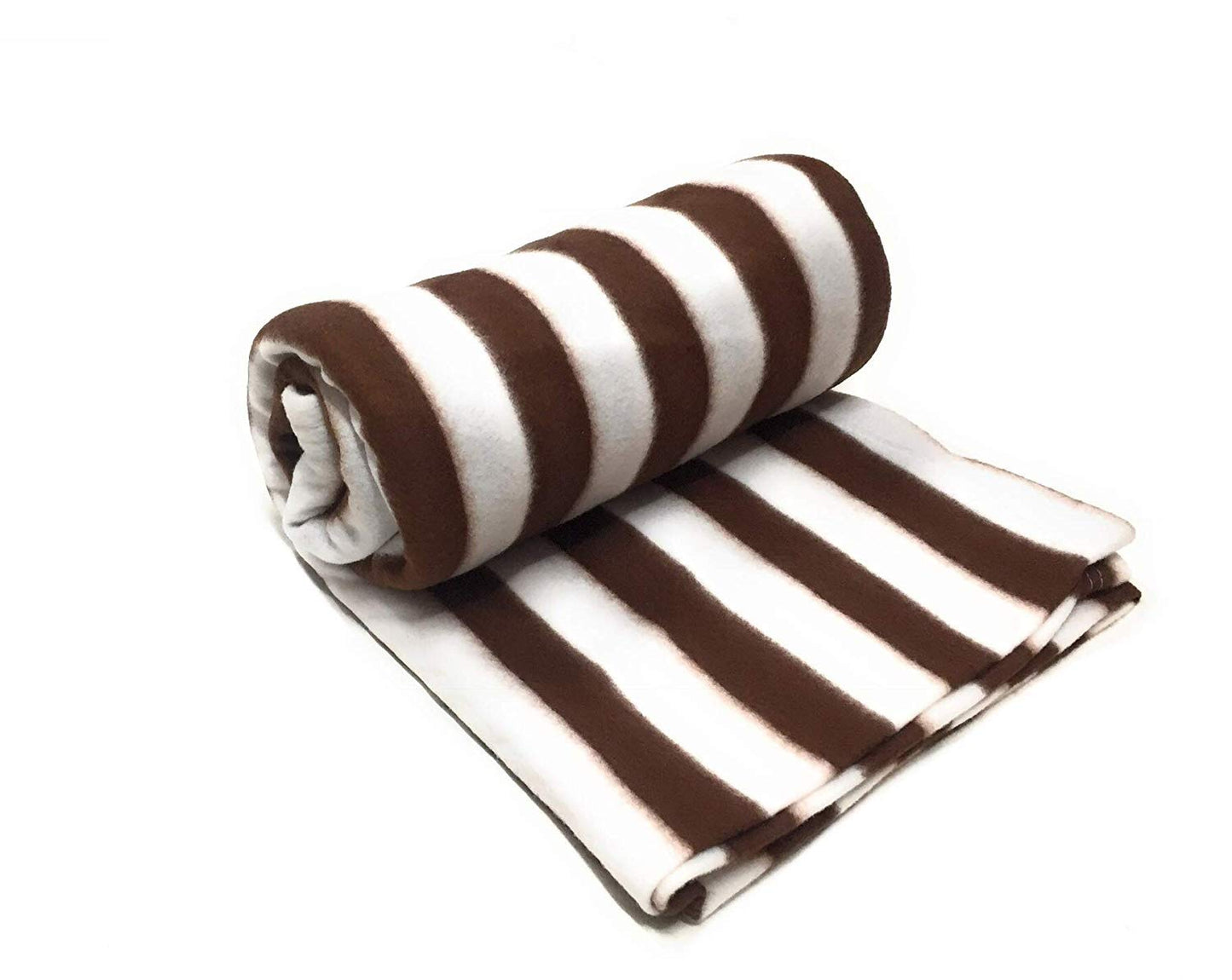 Goyal's Polar Fleece Single Bed Stripes Design AC Blanket Pack of 4 - (Multicolor)