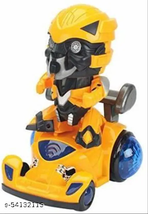 Goyal's Super Hero Car | 360° Rotating Toy Car with LED Lights | Action Figure Toy for Kids | Battery Operated Car Toy | Suitable for Ages 3+ | Durable & Fun Toy