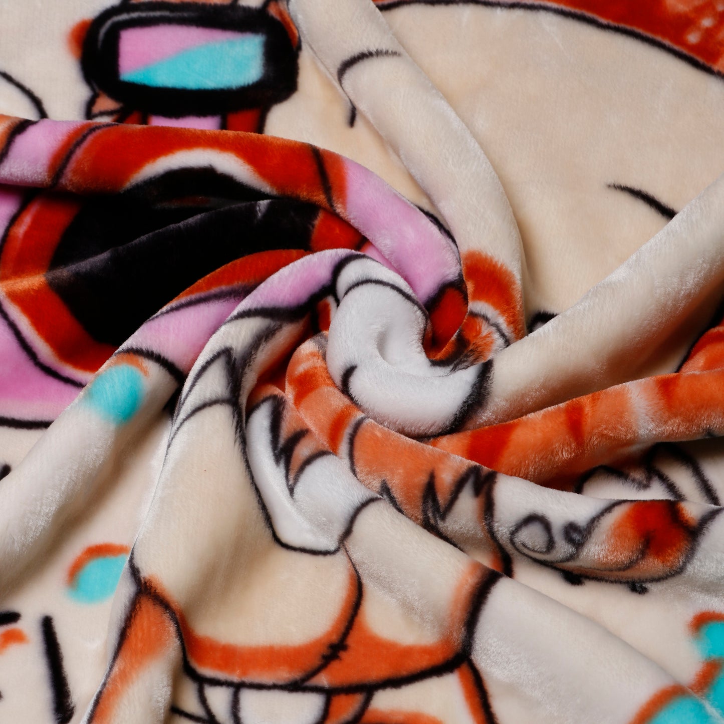 Goyal's Newborn Baby's Ultrasoft All Season Double Layer Cloudy Multi Design Mink Blanket (80 x 100 cm), for 0-2 Years Baby (Cheese Sea Green)