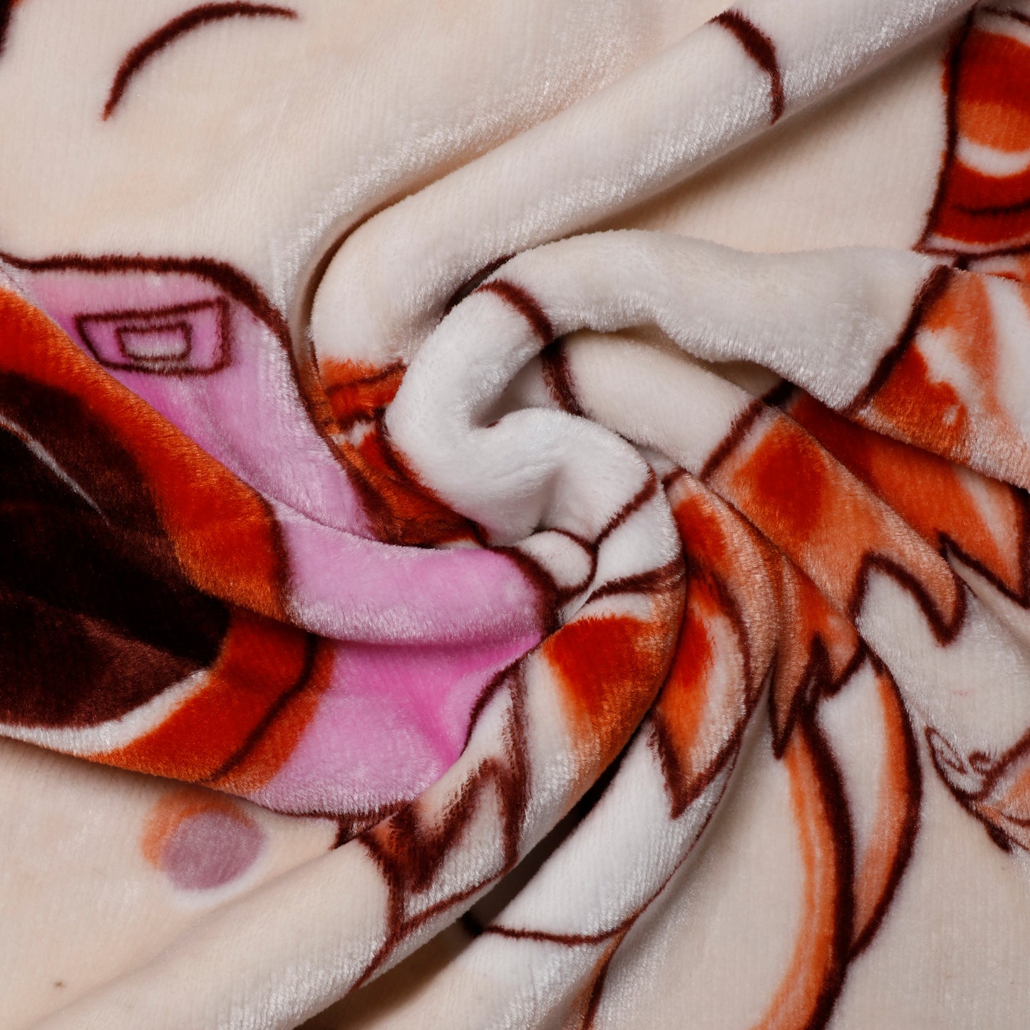 Goyal's Newborn Baby's Ultrasoft All Season Double Layer Cloudy Multi Design Mink Blanket (80 x 100 cm), for 0-2 Years Baby (Cheese Purple)