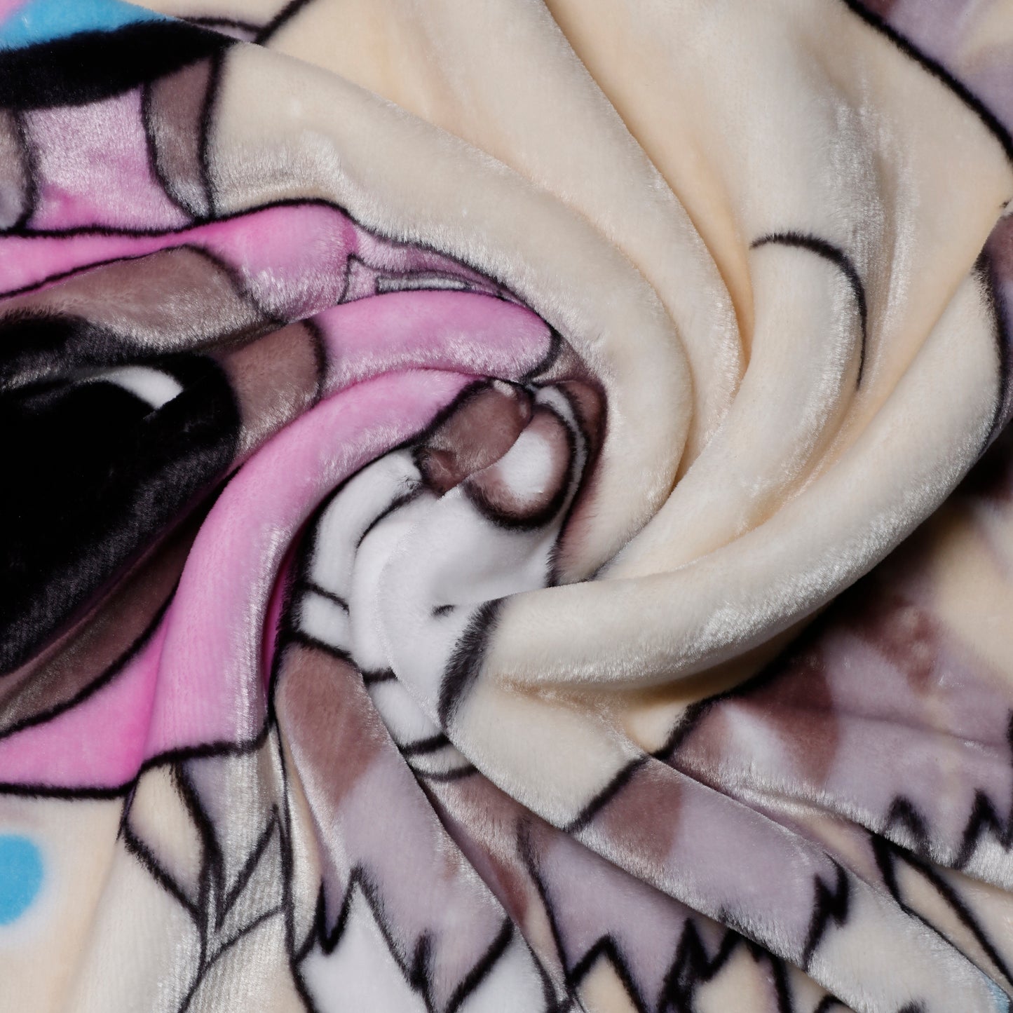 Goyal's Newborn Baby's Ultrasoft All Season Double Layer Cloudy Multi Design Mink Blanket (80 x 100 cm), for 0-2 Years Baby (Cheese Blue)