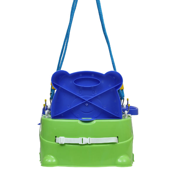 Goyal's 6-in-1 Multipurpose Booster Seat Swing Kids Feeding High Chair with Long Hook Ropes