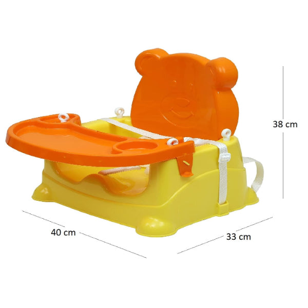 Goyal's 6-in-1 Multipurpose Booster Seat Swing Kids Feeding High Chair with Long Hook Ropes