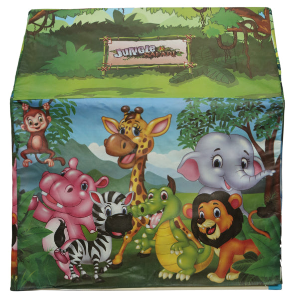 Goyal's Baby Kids Animal Printed Zoo Design Play Tent House for Children Play Indoor Outdoor Games