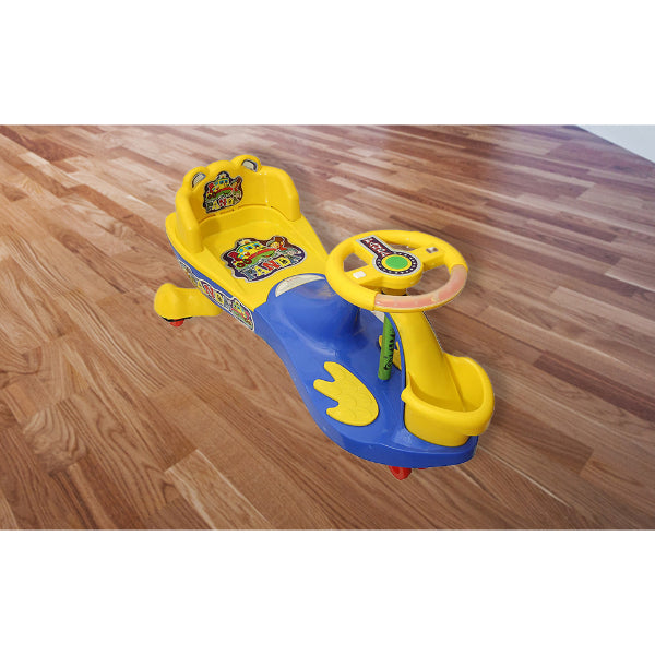 Goyal's Basket & Back Support Multi Designs Musical Free Wheel Swing and Twist Magic Car