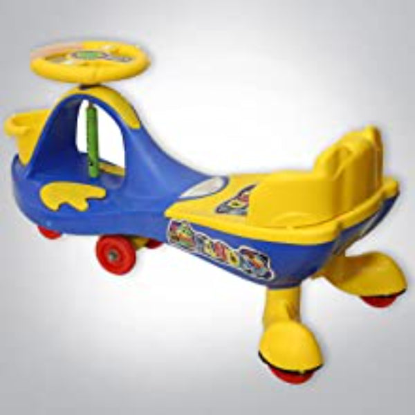 Goyal's Basket & Back Support Multi Designs Musical Free Wheel Swing and Twist Magic Car