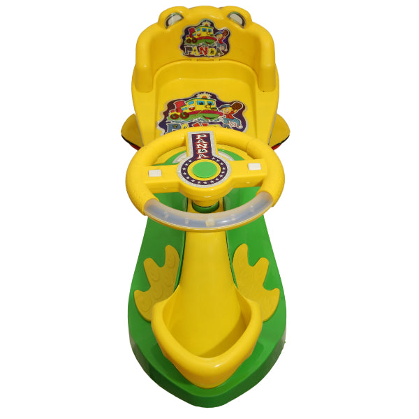 Goyal's Basket & Back Support Multi Designs Musical Free Wheel Swing and Twist Magic Car