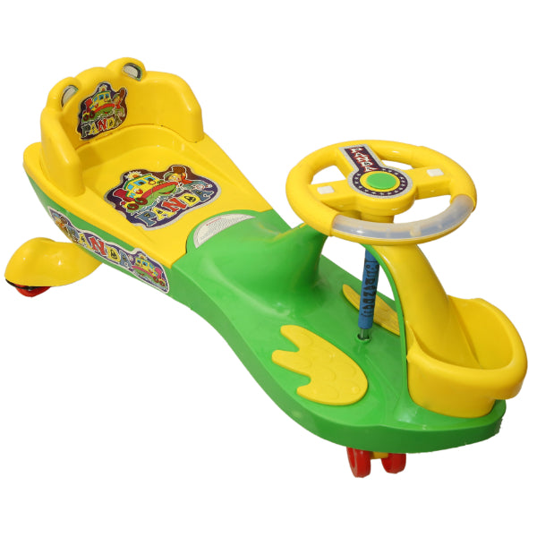 Goyal's Basket & Back Support Multi Designs Musical Free Wheel Swing and Twist Magic Car