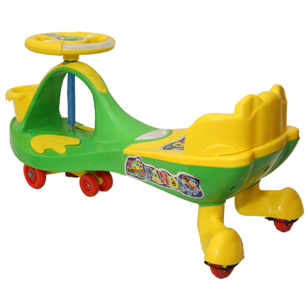 Goyal's Basket & Back Support Multi Designs Musical Free Wheel Swing and Twist Magic Car