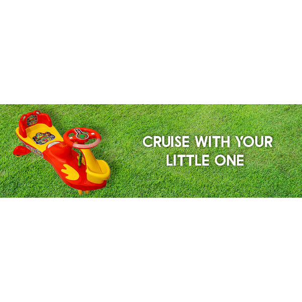 Goyal's Basket & Back Support Multi Designs Musical Free Wheel Swing and Twist Magic Car