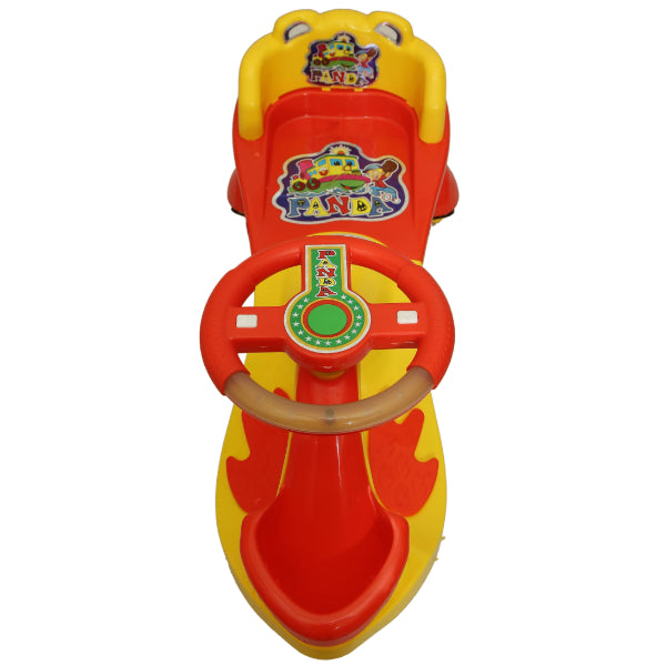 Goyal's Basket & Back Support Multi Designs Musical Free Wheel Swing and Twist Magic Car