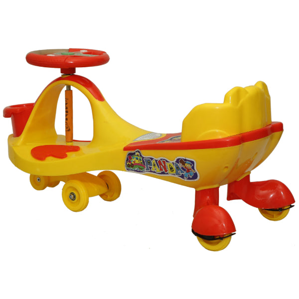 Goyal's Basket & Back Support Multi Designs Musical Free Wheel Swing and Twist Magic Car