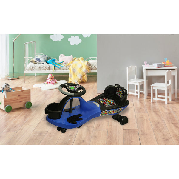 Goyal's Basket & Back Support Multi Designs Musical Free Wheel Swing and Twist Magic Car
