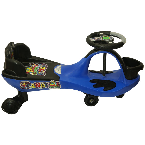 Goyal's Basket & Back Support Multi Designs Musical Free Wheel Swing and Twist Magic Car