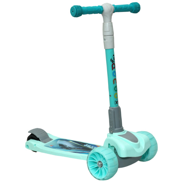 Goyal's Road Master Kids Scooter with Height Adjustable Foldable Handle I Multicolor Flashing LED Wheels I Scooter for Kids Above Years