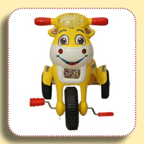 Goyal's Happy Birthday Baby Tricycle Ride-On with Music & Lights