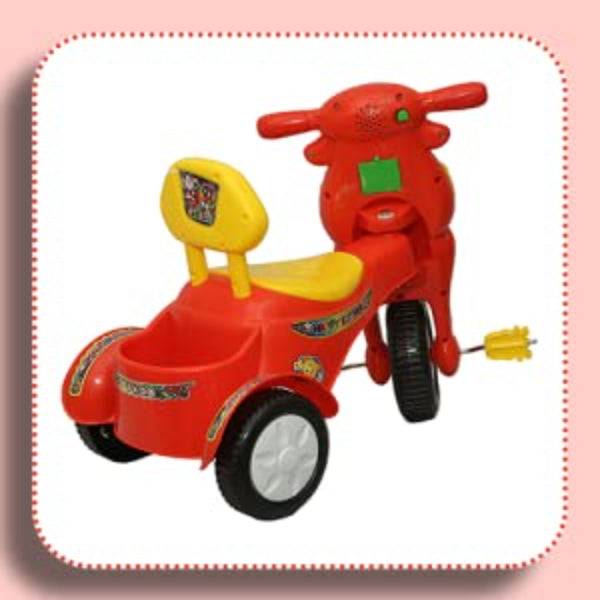 Goyal's Happy Birthday Baby Tricycle Ride-On with Music & Lights