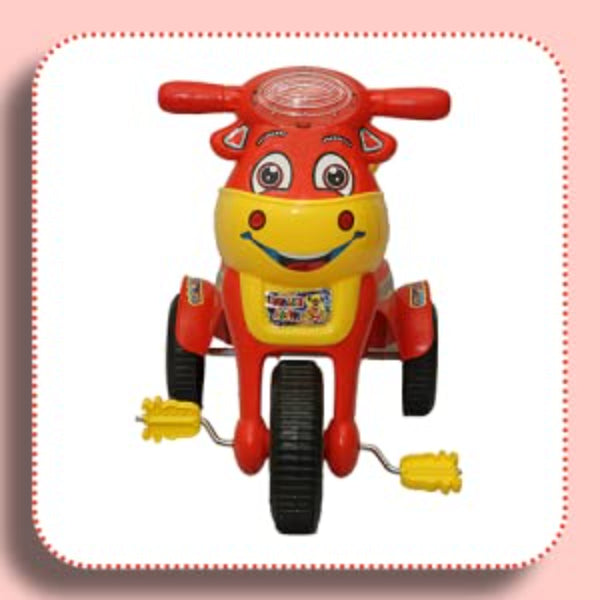 Goyal's Happy Birthday Baby Tricycle Ride-On with Music & Lights